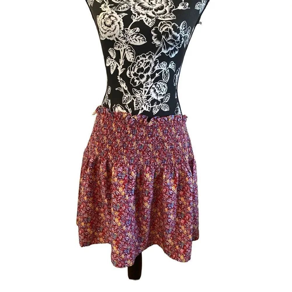 Versatile Floral Skirt Tube Top Everyday Boho Casual Summer Bohemian